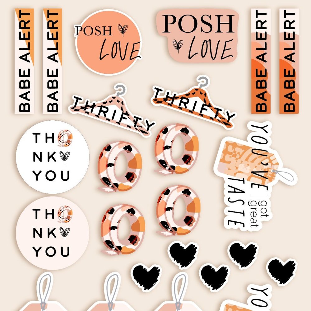 240 Reseller Trendy Chic Stickers GLOSSY